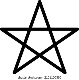 star Vector illustration on a transparent background. Premium quality symbols. Stroke vector icon for concept and graphic design.