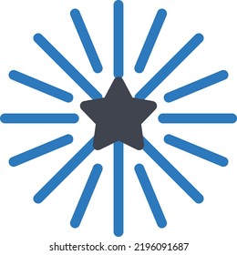 ilustración de estrella Vector en un fondo transparente. Símbolos de calidad superior. Iconos vectoriales de glifos para diseño de conceptos y gráficos.