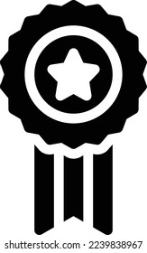 ilustración de estrella Vector en un fondo transparente. Símbolos de calidad superior. Iconos vectoriales de glifos para diseño de conceptos y gráficos. 
