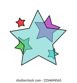 star vector illustration on white base