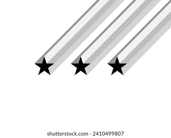 Star vector illustration on white background.