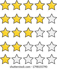 Star Vector Illustration Serves Review Symbol Stock Vector (Royalty ...