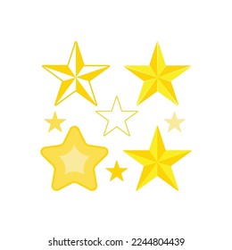 star vector illustration set design