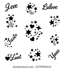 star vector illustration with white background 
