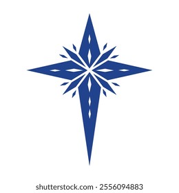 Star Vector Image, Bethlehem Star Vector , Christmas Tree Star Vector Image, Star Shape Illustration Symbol.