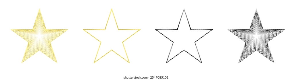 Star vector isolated icon. Stars vector icons. Stars collection. favourite star icon.