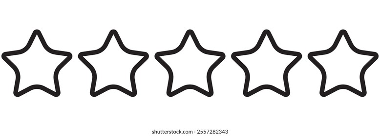 Star vector isolated icon. Stars vector icons. Stars collection