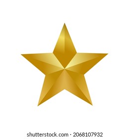 vector estrella aislado en fondo blanco