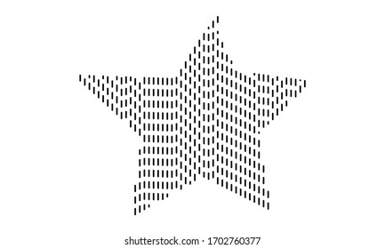 Star vector line art design 
