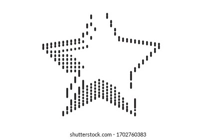 Star vector line art design 