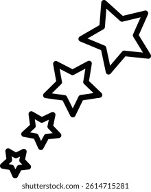 Star Vector Line icon Design