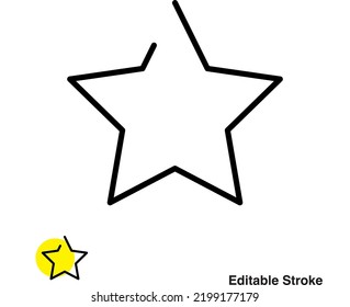 Star Vector Line Icon Eps