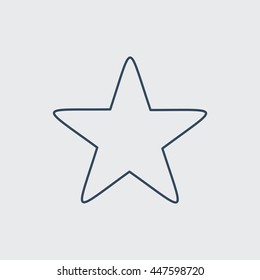 Star Vector Line Icon. Eps.-10.