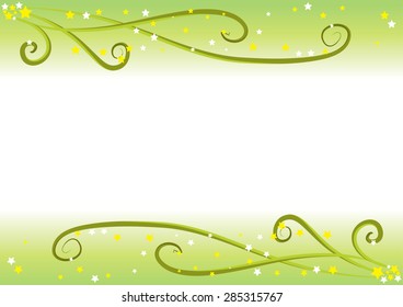 star and vector lines in the blur background