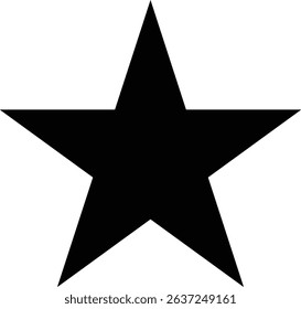 Star vector logo, alone, black star
