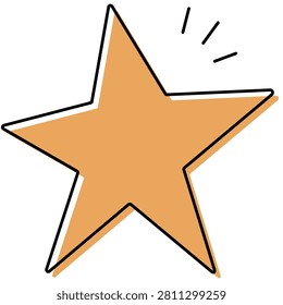 star vector logo. alone star isolated on white