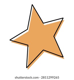 star vector logo. alone star isolated on white