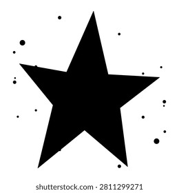 star vector logo. alone star isolated on white