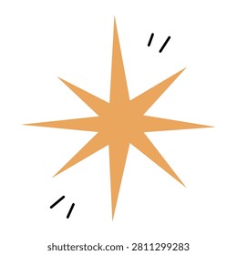 star vector logo. alone star isolated on white