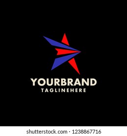 Star vector logo design branding corporate identity. Simple modern star vector .
