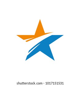 Star vector logo graphic abstract download template