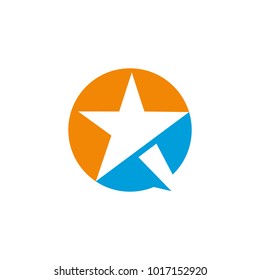Star vector logo graphic abstract download template