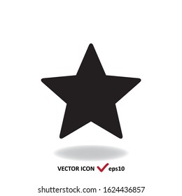 Star vector minimal icon, simple sign
