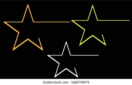 Diseño multicolor de vector estelar