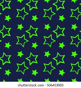 Star Vector Seamless Pattern. Backdrop for Boys Girls textiles wrapping paper. Banner, Greeting Card, Christmas and New Year card, Postcard, Packaging, Textile Print