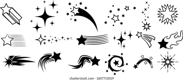 star vector set collection graphic clipart design