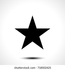 Star vector shape icon symbol isolated on white background. Vector illustration.