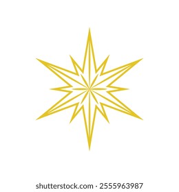 Star Vector, Star Shape Vector Illustration, North Star Vector, Stars Icon Vector Image.