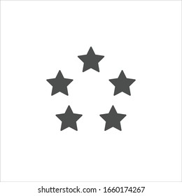 Star vector sign isolated on white background symbol template color editable