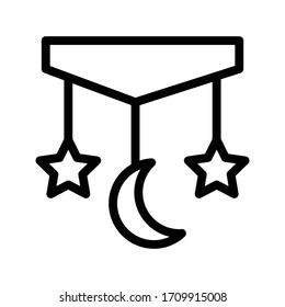 star vector thin line icon 