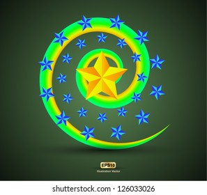 Star vector with twist line