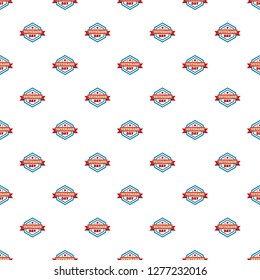 Star veterans day pattern seamless vector repeat for any web design