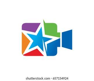 Star Video Logo Template Design Vector, Emblem, Design Concept, Creative Symbol, Icon