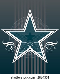 star vintage emblem