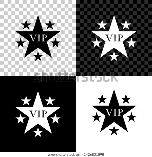 Star Vip Circle Stars Icon Isolated Stock Vector Royalty Free