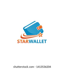 Star Wallet Logo Template Design Vector, Emblem, Design Concept, Creative Symbol, Icon