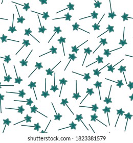 Star, wand, magic icon. Element of magic. Thin line icon for website design and development. vector seamless background patterns, decorative christmas elements for fabric design, wrapping paper