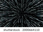 Star warp. Hyperspace of white stars. vector background