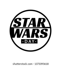 star wars day vector illustration