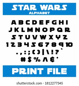 Star wars font, Star wars font design,