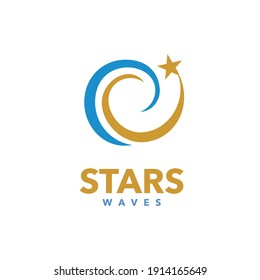 Star Wave Logo Success Process Symbol