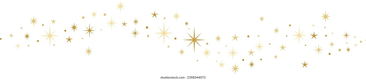 Star wave vector banner, holiday clip art illustration sparkling design element festive wallpaper