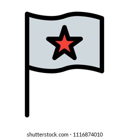 Star Waving Flag
