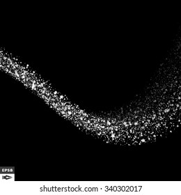 Star way. Black and White Pattern. Design Template. Abstract Vector Illustration.