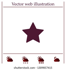 Star web icon. vector design