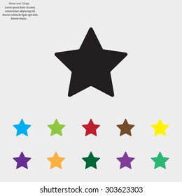 Star web icon. vector design